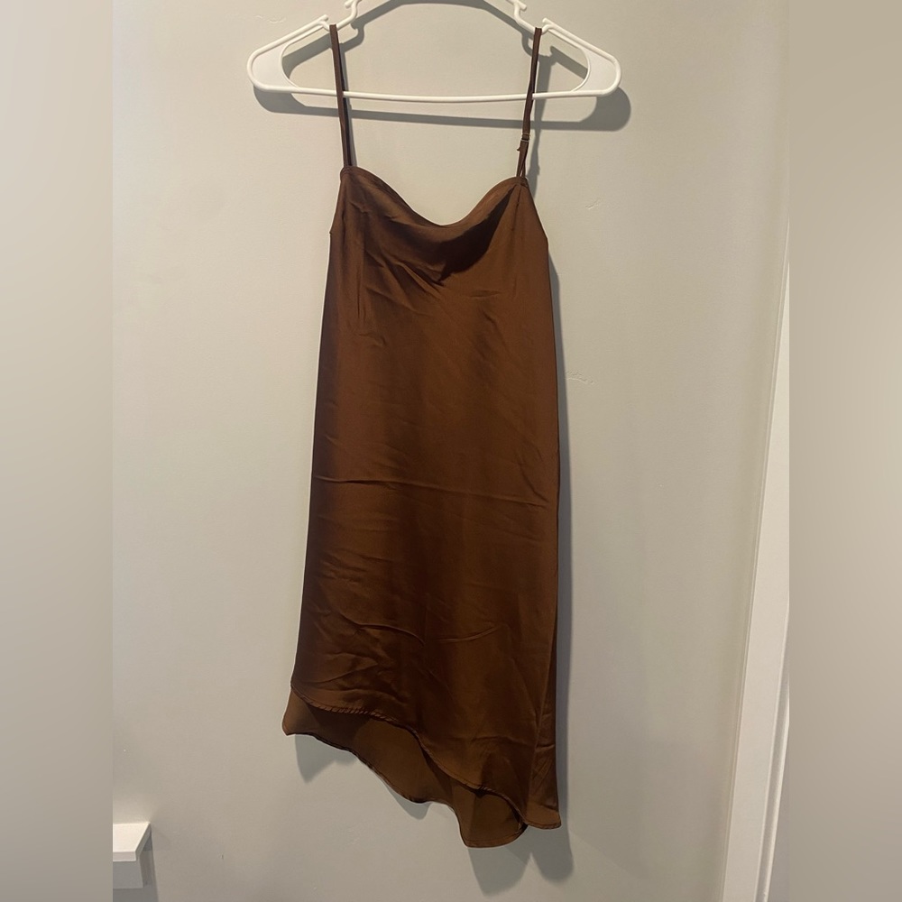 Forever 21 brown slip dress